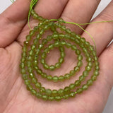 Green Peridot Faceted Stone Beads for Jewelry Making