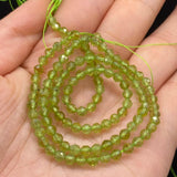 Green Peridot Faceted Stone Beads for Jewelry Making