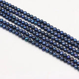 Natural Freshwater Pearls 5-6mm Round Beads for Jewelry Making DIY