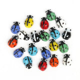 20Pcs Mixed Beetle Ladybug Flower Lampwork Glass Beads for Jewelry Making DIY