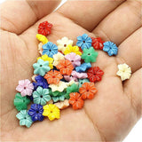 30pcs Coral 10-12mm Flower Loose Beads for Jewelry Making DIY