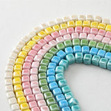 8mm Cube Ceramic Bead Colorful Small Square High DIY Jewelry Making
