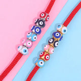 10pcs Stainless Steel Evil Eye Spacer Beads For Jewelry Making