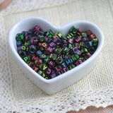 Acrylic Letter Cube Pony Beads 6x6mm 400PCs YKL0152