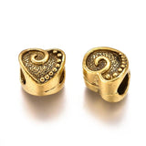 10pcs European Heart Beads for DIY Jewelry Making