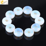CSJA 12mm Big Hole Natural Stones Beads for Jewelry Making