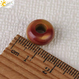 CSJA 12mm Big Hole Natural Stones Beads for Jewelry Making