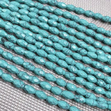 Faceted Natural Stone Column Beads Crystal Loose Beads DIY Necklace Bracelet