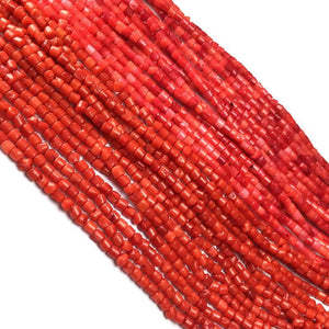 Natural Stone Coral Beads Column Shape Loose Beads for DIY Jewelry Making