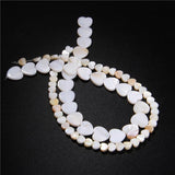 Mother Of Pearl Shell Beads Loose heart Charms For Jewelry making