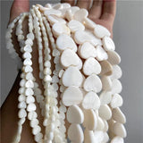Mother Of Pearl Shell Beads Loose heart Charms For Jewelry making