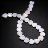 Mother Of Pearl Shell Beads Loose heart Charms For Jewelry making