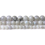 Spectrolite Gray Stone Loose Beads 6mm 8mm 10mm DIY Jewelry Making