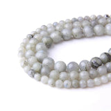 Spectrolite Gray Stone Loose Beads 6mm 8mm 10mm DIY Jewelry Making