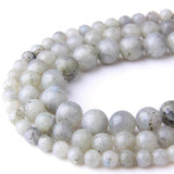 Spectrolite Gray Stone Loose Beads 6mm 8mm 10mm DIY Jewelry Making