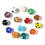 Glass Mushroom Beads DIY Earring Necklace Jewelry Making Pendant