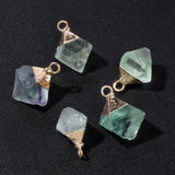 Irregular Amethysts Fluorite Quartz Beads Pendant for Jewelry Making