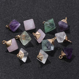 Irregular Amethysts Fluorite Quartz Beads Pendant for Jewelry Making