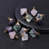 Irregular Amethysts Fluorite Quartz Beads Pendant for Jewelry Making