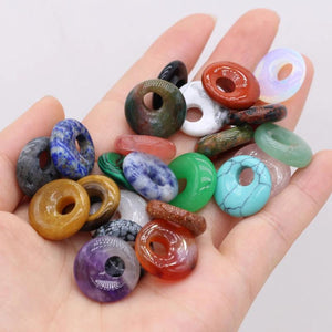 18mm Natural Stone Big Hole Beads Malaysian Jades Green Aventurines