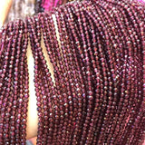 Faceted Garnet Beads 3mm Loose Beads for Jewelry Making