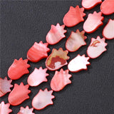 Multicolor Sea Shell Beads Palm Shape Beads Mother of Pearl Loose Spacer Beads