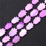 Multicolor Sea Shell Beads Palm Shape Beads Mother of Pearl Loose Spacer Beads