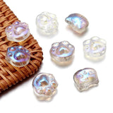 20pcs Colorful Glaze Beads 15x13mm Bear Paw Cartoon Cat DIY Jewelry Accessories