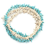 30pcs 1.3cm*1.3cm Starfish Loose Spacer Turquoises Beads DIY F1273C