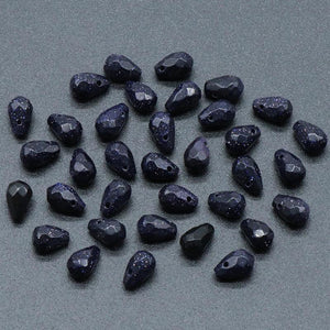 Faceted Water Drop Shape Agates Natural Stone Beads