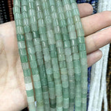 6*6MM Cylinder Shape Agates Quartz Jades Loose Spacer Beads