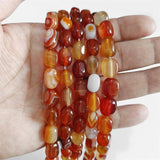 Natural Cube Stone Beads Polished Pink Rose Quartzs Red Agates Loose Beads