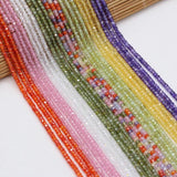 2x3mm Zircon Faceted Gem Small Beads Natural Stone Round Loose Beads