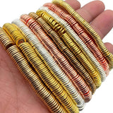 Natural Stone Rose COINS Hematite Spacer Flat Round Beads 6x1MM