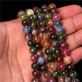Tourmaline Chalcedony Beads 6/8/10MM Necklace Bracelet DIY 15'' Strand