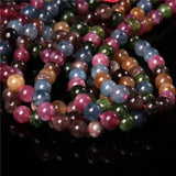 Tourmaline Chalcedony Beads 6/8/10MM Necklace Bracelet DIY 15'' Strand