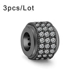 CZ Big Hole Round Bead Copper Spacer Beads for Jewelry Making