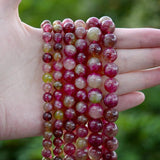 Watermelon Tourmaline Spacer Beads for DIY Jewelry Making