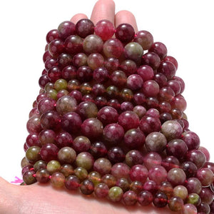 Watermelon Tourmaline Spacer Beads for DIY Jewelry Making