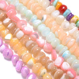 60-90Pcs/Strip Irregular Shell Beads Mix Spacer Beads For Jewelry Making