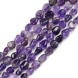 Dark Purple Amethyst Gravel Crystal Stone Bead for DIY Jewelry