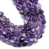 Dark Purple Amethyst Gravel Crystal Stone Bead for DIY Jewelry