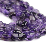 Dark Purple Amethyst Gravel Crystal Stone Bead for DIY Jewelry