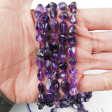 Dark Purple Amethyst Gravel Crystal Stone Bead for DIY Jewelry