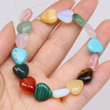 Heart Shape Agates Loose Bead 16pcs for DIY Jewelry