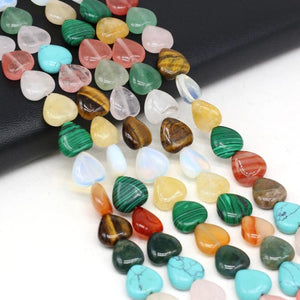 Heart Shape Agates Loose Bead 16pcs for DIY Jewelry