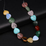 Heart Shape Agates Loose Bead 16pcs for DIY Jewelry