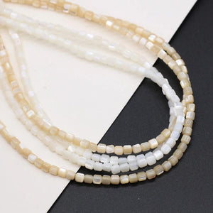 Shell Beads Square Shape for Jewelry Making DIY