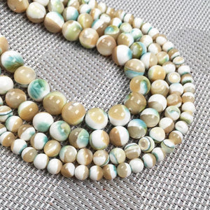 Shell Round Beads Charms DIY Jewelry Making