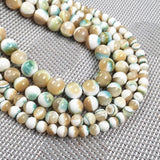 Shell Round Beads Charms DIY Jewelry Making